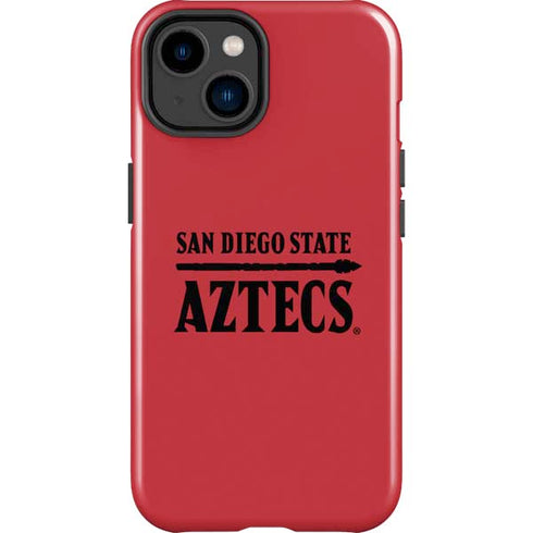 San Diego State University Logo Red iPhone 14 Plus Impact Case