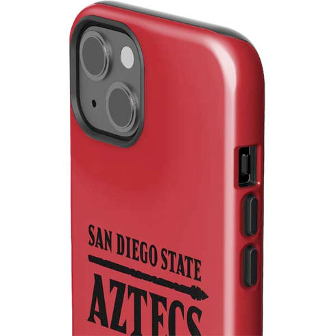 San Diego State University Logo Red iPhone 14 Plus Impact Case