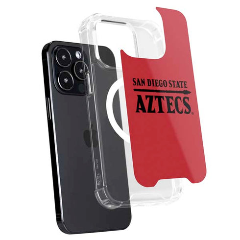 San Diego State University Logo Red iPhone 14 Pro MagSafe Case