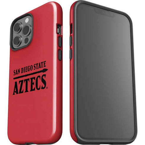 San Diego State University Logo Red iPhone 14 Pro Max Impact Case