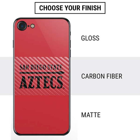 San Diego State University Logo Red iPhone SE (2nd & 3rd Gen) Skin