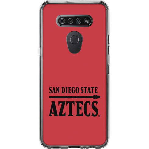San Diego State University Logo Red LG K51/Q51 Clear Case