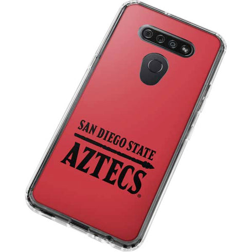 San Diego State University Logo Red LG K51/Q51 Clear Case