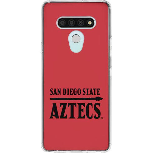 San Diego State University Logo Red LG Stylo 6 Clear Case