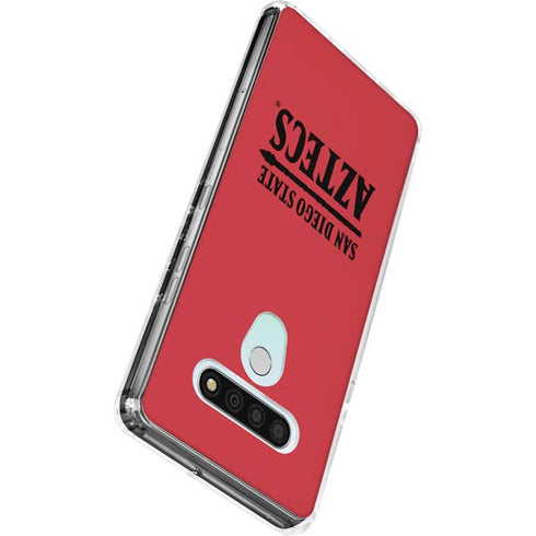 San Diego State University Logo Red LG Stylo 6 Clear Case