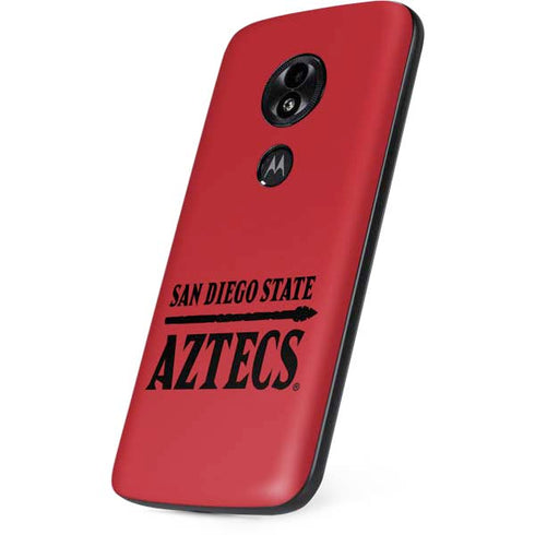 San Diego State University Logo Red Moto E5 Play Skin