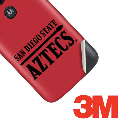 San Diego State University Logo Red Moto E5 Play Skin