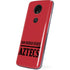 San Diego State University Logo Red Moto E5 Plus Skin