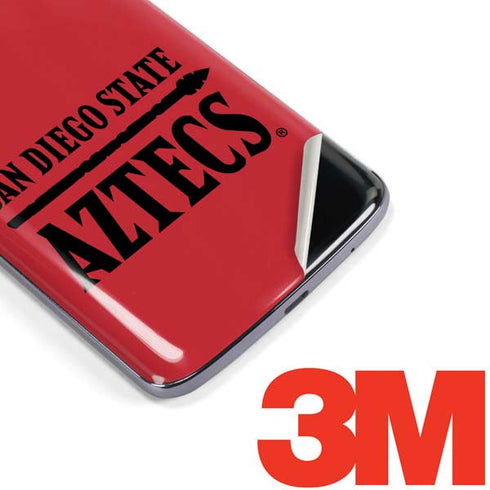 San Diego State University Logo Red Moto E5 Plus Skin