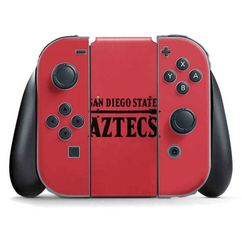 San Diego State University Logo Red Nintendo Switch (2017-2021) Joy-Con Controller Skin