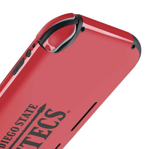 San Diego State University Logo Red Nintendo Switch Lite Skin