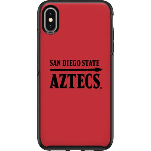 San Diego State University Logo Red Otterbox Symmetry iPhone Skin