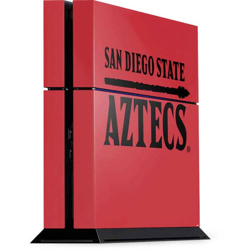 San Diego State University Logo Red PS4 Console Skin