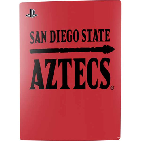 San Diego State University Logo Red PS5 Console Skin