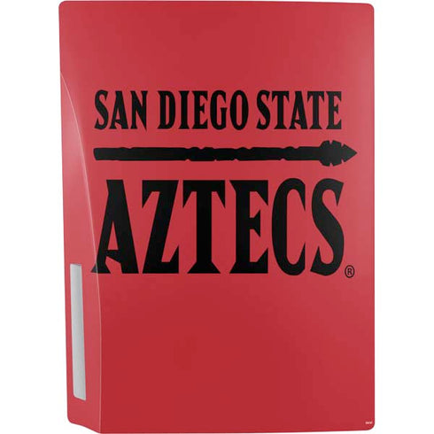 San Diego State University Logo Red PS5 Console Skin