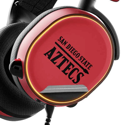 San Diego State University Logo Red SteelSeries Arctis 3 Skin