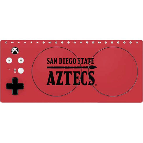 San Diego State University Logo Red Xbox Adaptive Controller Skin
