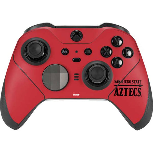 San Diego State University Logo Red Xbox Elite Wireless Controller Series 2 Skin