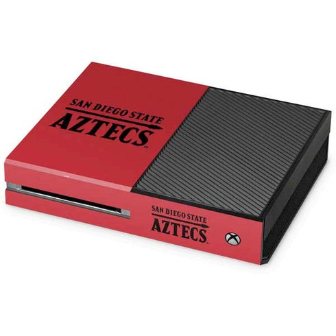 San Diego State University Logo Red Xbox One Console Skin