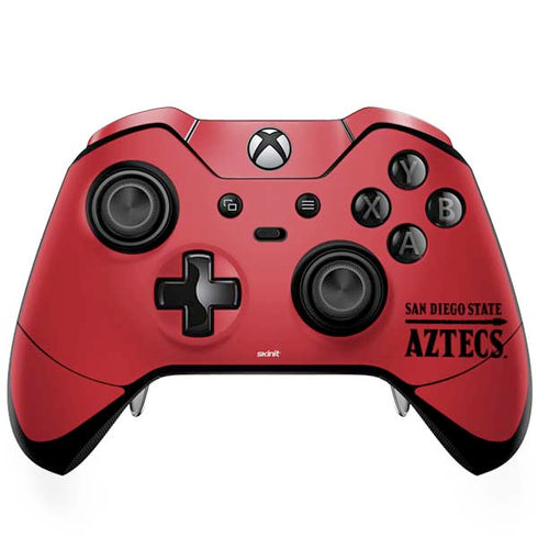 San Diego State University Logo Red Xbox One Elite Controller Skin
