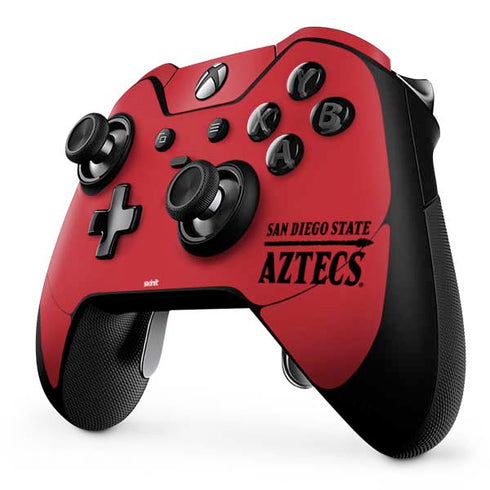 San Diego State University Logo Red Xbox One Elite Controller Skin