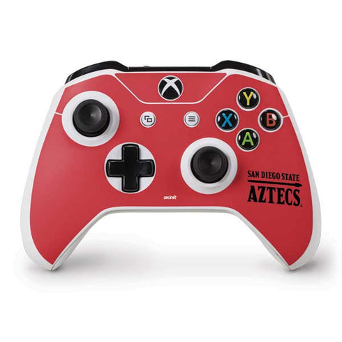 San Diego State University Logo Red Xbox One S Controller Skin
