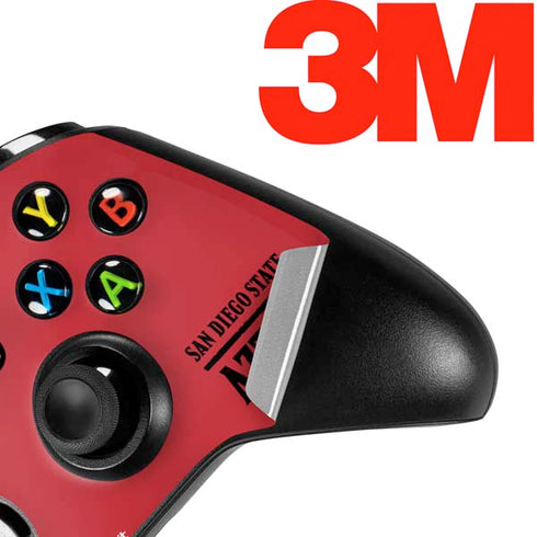 San Diego State University Logo Red Xbox One X Controller Skin