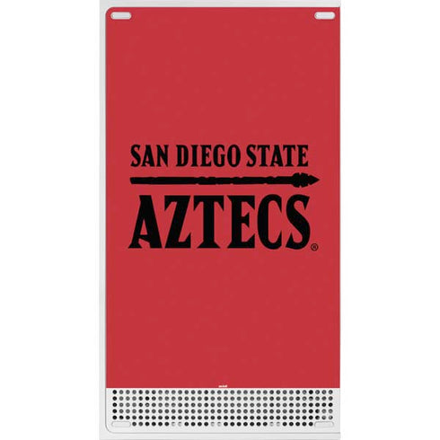 San Diego State University Logo Red Xbox Series S Console Skin