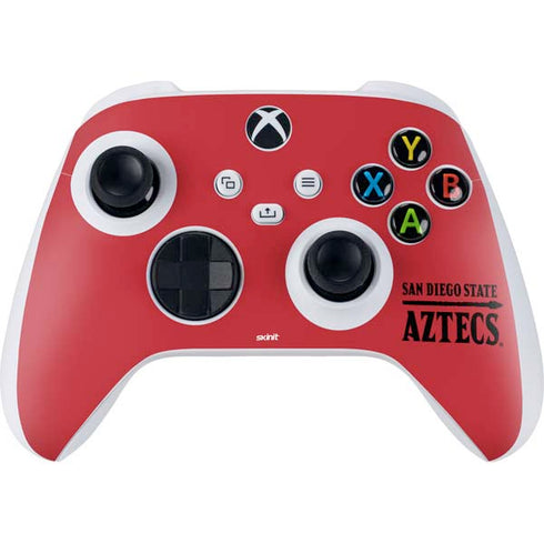 San Diego State University Logo Red Xbox Series S Controller Skin