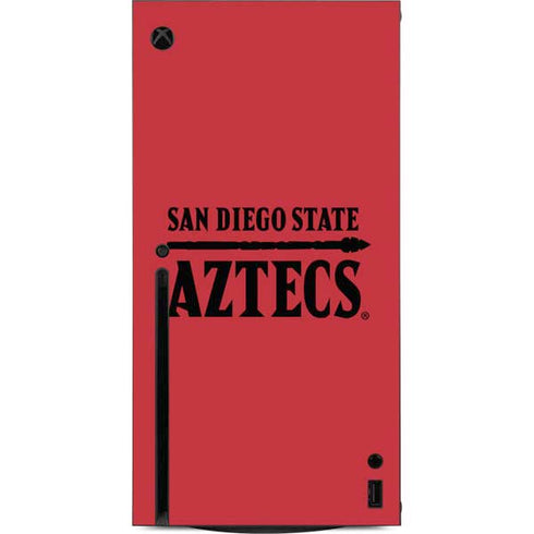 San Diego State University Logo Red Xbox Series X Console Skin