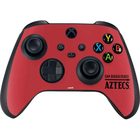 San Diego State University Logo Red Xbox Series X Controller Skin