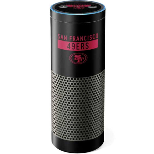 NFL San Francisco 49ers Black Performance Series Amazon Echo Skin