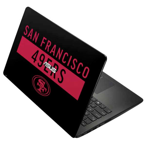 NFL San Francisco 49ers Black Performance Series Asus X502CA 15.6 Skin