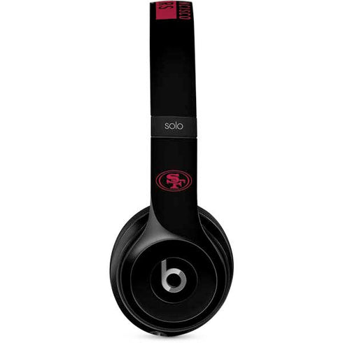 NFL San Francisco 49ers Black Performance Series Beats Solo 2 Wired Skin