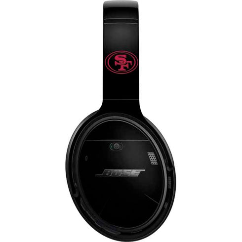 NFL San Francisco 49ers Black Performance Series Bose QuietComfort 35 Headphones Skin