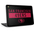 NFL San Francisco 49ers Black Performance Series HP Chromebook Skin