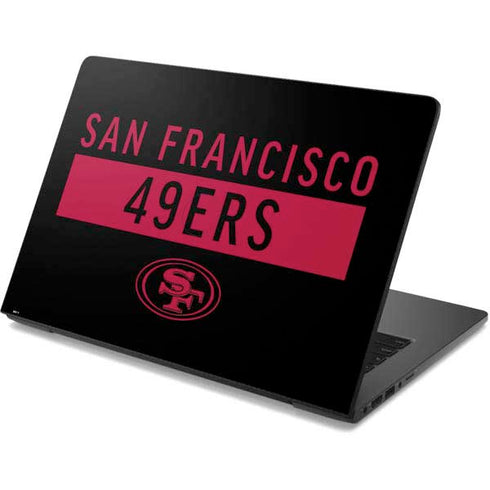 NFL San Francisco 49ers Black Performance Series Dell Chromebook Skin