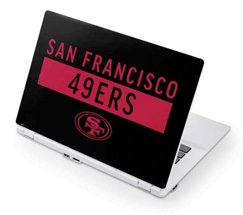 NFL San Francisco 49ers Black Performance Series Acer Chromebook Skin