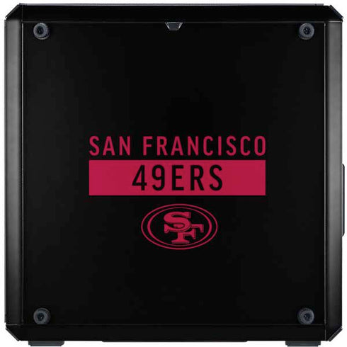 NFL San Francisco 49ers Black Performance Series Cooler Master MasterBox Q300L Mini Tower Skin