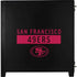 NFL San Francisco 49ers Black Performance Series Corsair 4000D Tempered Glass Mid-Tower ATX Case Skin