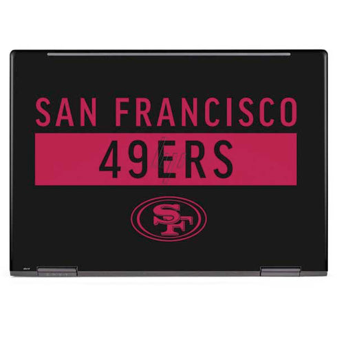 NFL San Francisco 49ers Black Performance Series HP Envy Skin