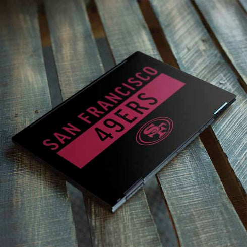 NFL San Francisco 49ers Black Performance Series HP Envy Skin