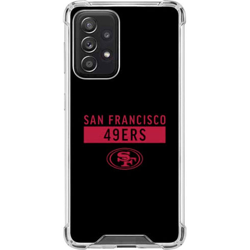 NFL San Francisco 49ers Black Performance Series Galaxy A52 5G Clear Case