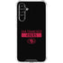 NFL San Francisco 49ers Black Performance Series Galaxy A54 5G Clear Case