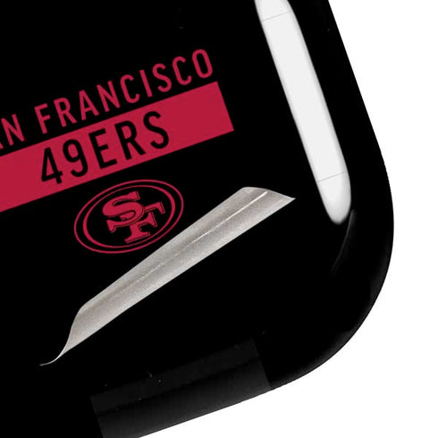 NFL San Francisco 49ers Black Performance Series Galaxy Buds Pro Skin