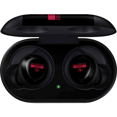 NFL San Francisco 49ers Black Performance Series Galaxy Buds Skin
