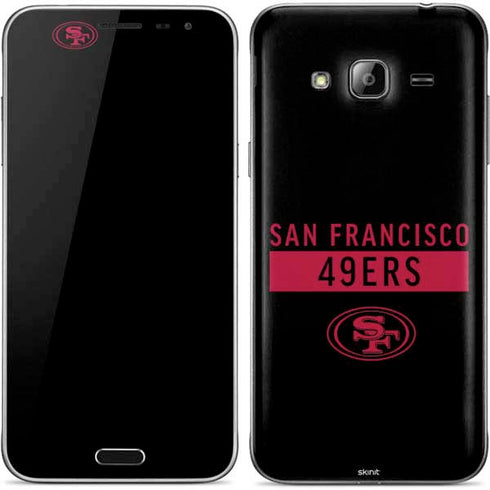 NFL San Francisco 49ers Black Performance Series Galaxy J3 Skin