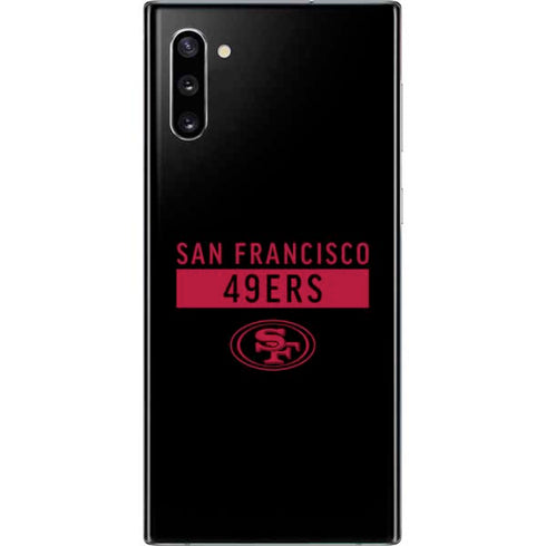 NFL San Francisco 49ers Black Performance Series Galaxy Note 10 Skin
