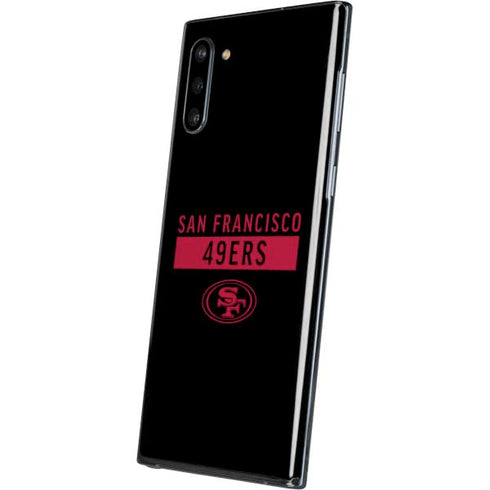 NFL San Francisco 49ers Black Performance Series Galaxy Note 10 Skin