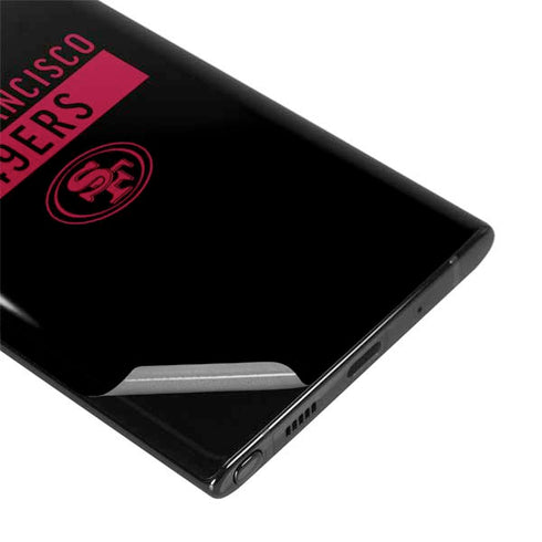 NFL San Francisco 49ers Black Performance Series Galaxy Note 10 Skin